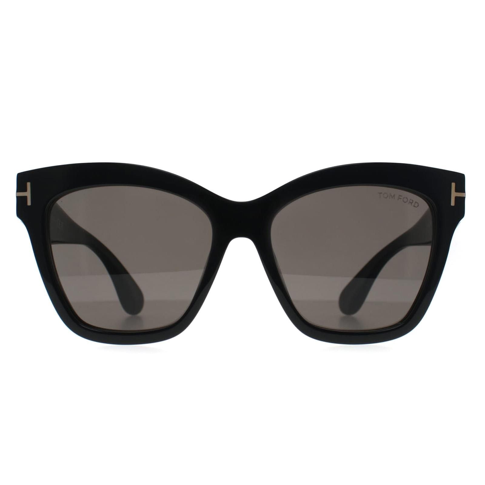 Tom Ford Butterfly Shiny Black Grey with Light Mirror Elvira FT1217 image 1