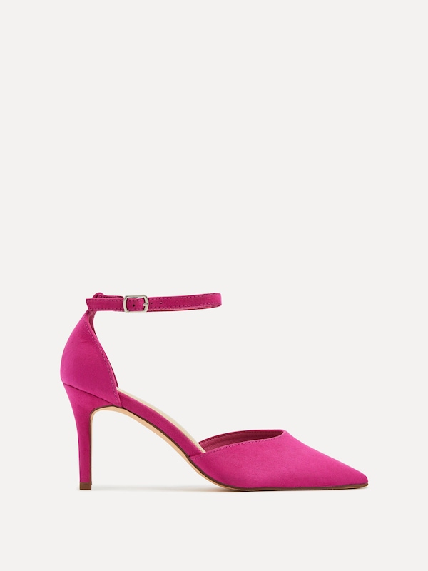Linzi Maci Fuchsia Suede Stiletto Court Heel