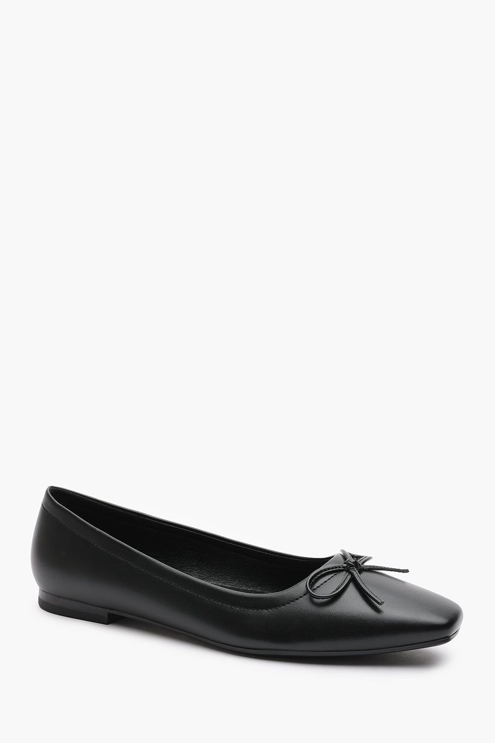 Where's That From 'Mira' Suede Ballet Flats With Front Bow Detail image 3