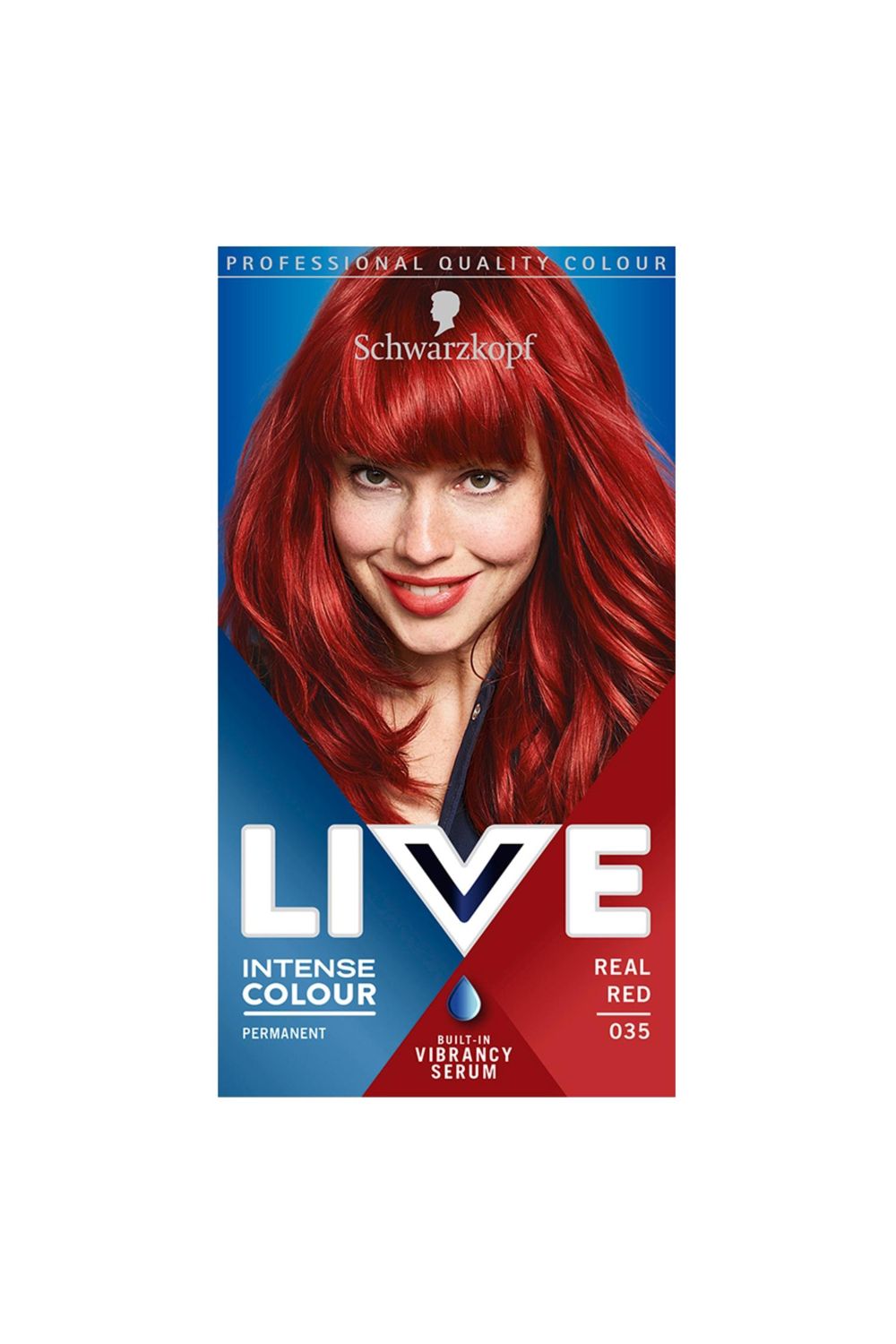Schwarzkopf Live Intense Colour 'Hair Dye' 035 Real Red image 1