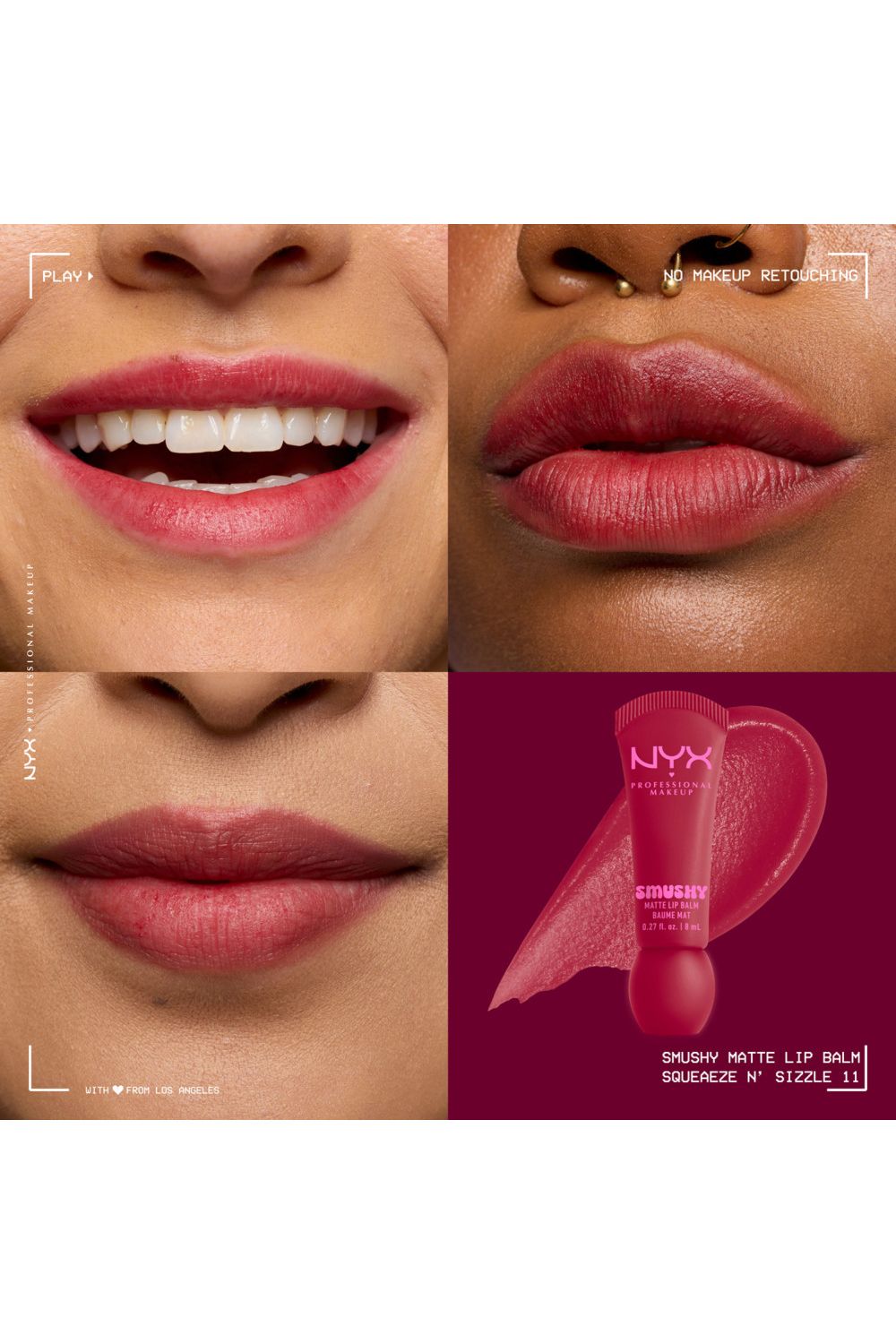 NYX Professional Makeup Smushy Matte Lip Balm 8ml Squeeze N Sizzle image 4