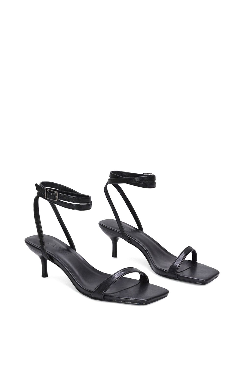 XY London 'Nikita' Strappy Low Kitten Heel Sandal Shoes image 4