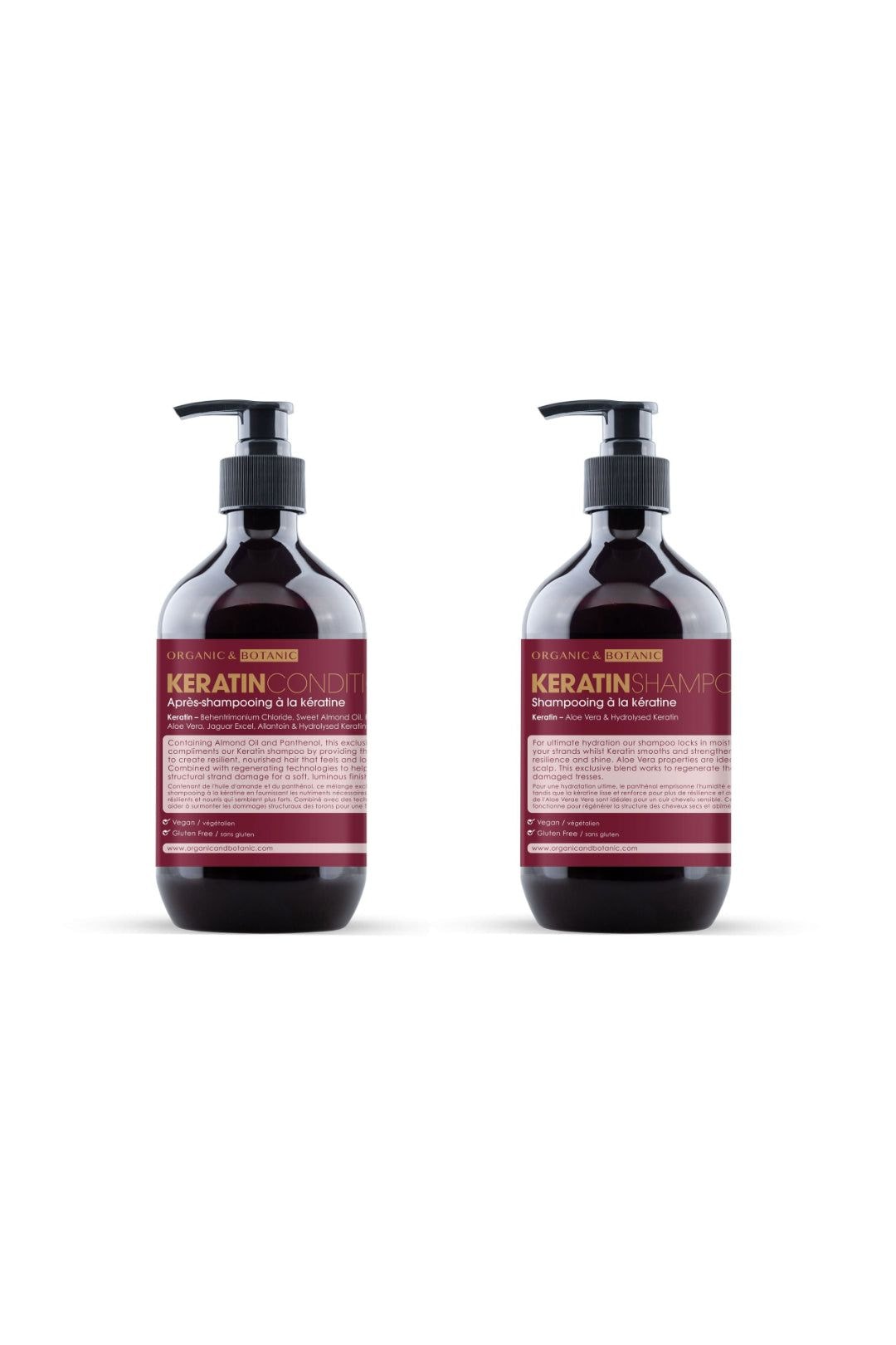 Organic & Botanic Keratin Shampoo + Conditioner image 1