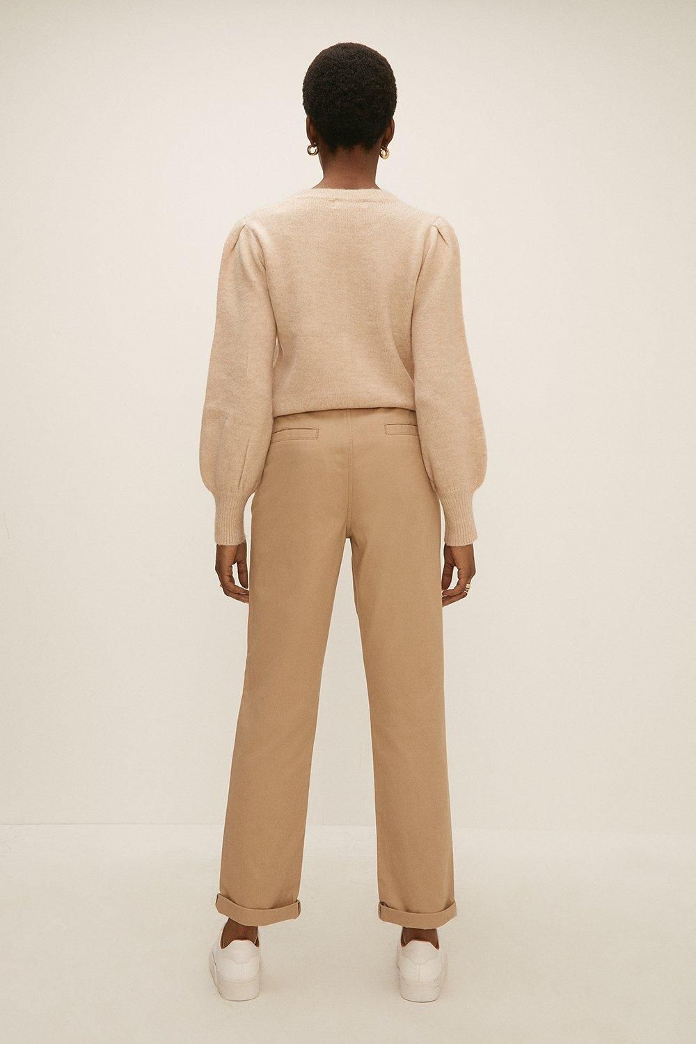 Oasis Classic Chino Trouser Sand image 3