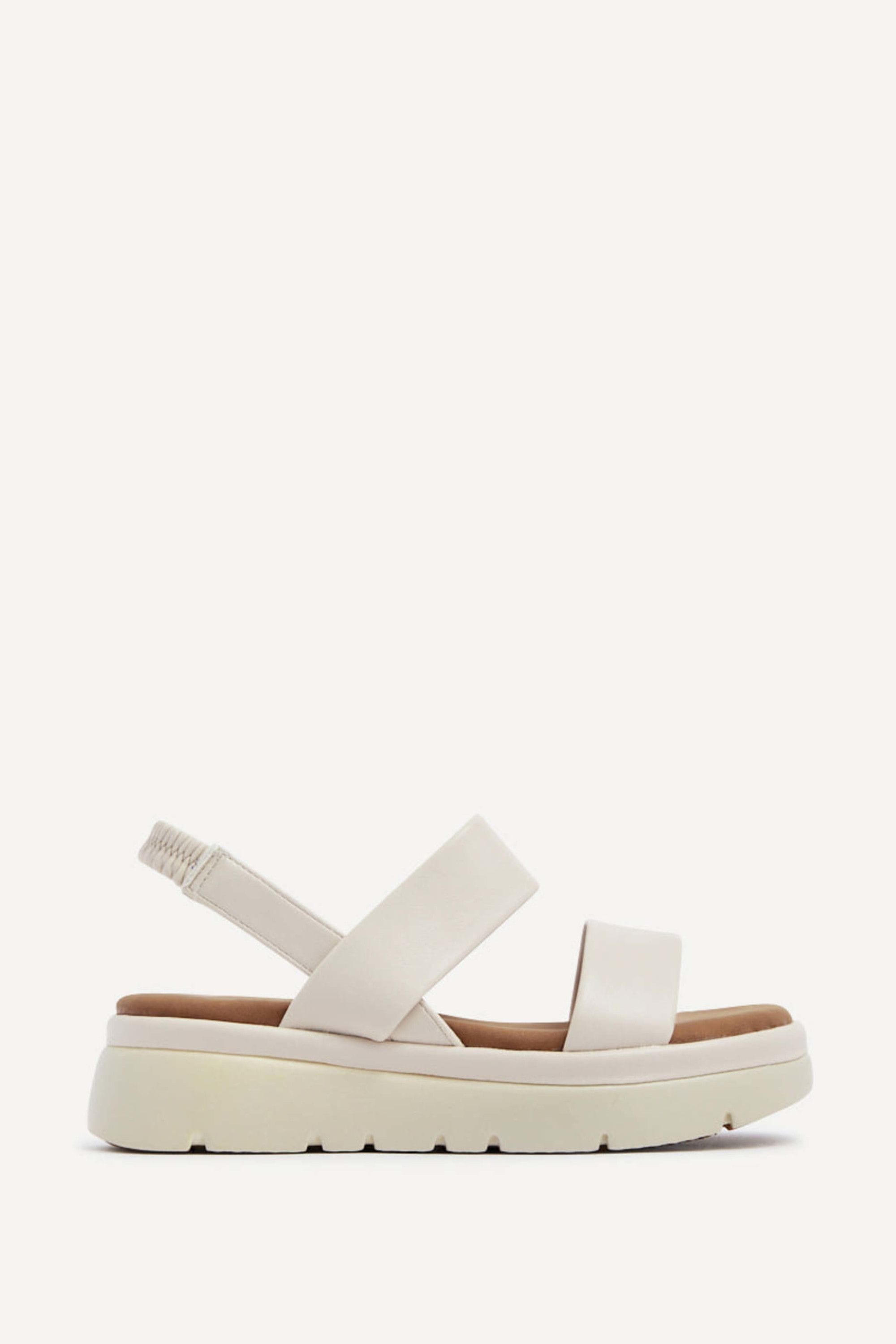 Linzi Gia Nude Chunky Flatform Sandals image 1