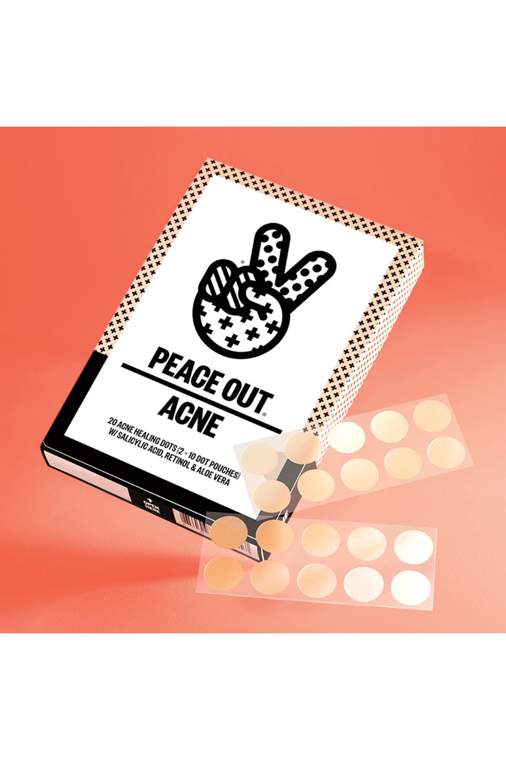 Peace Out Acne Dots - 20 Dots Multi image 2