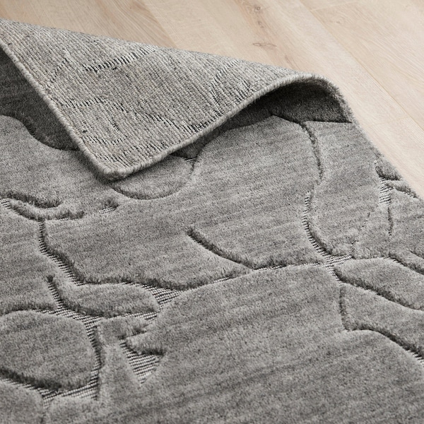 Industville Erth Hand Loom Wool Rug - Grey