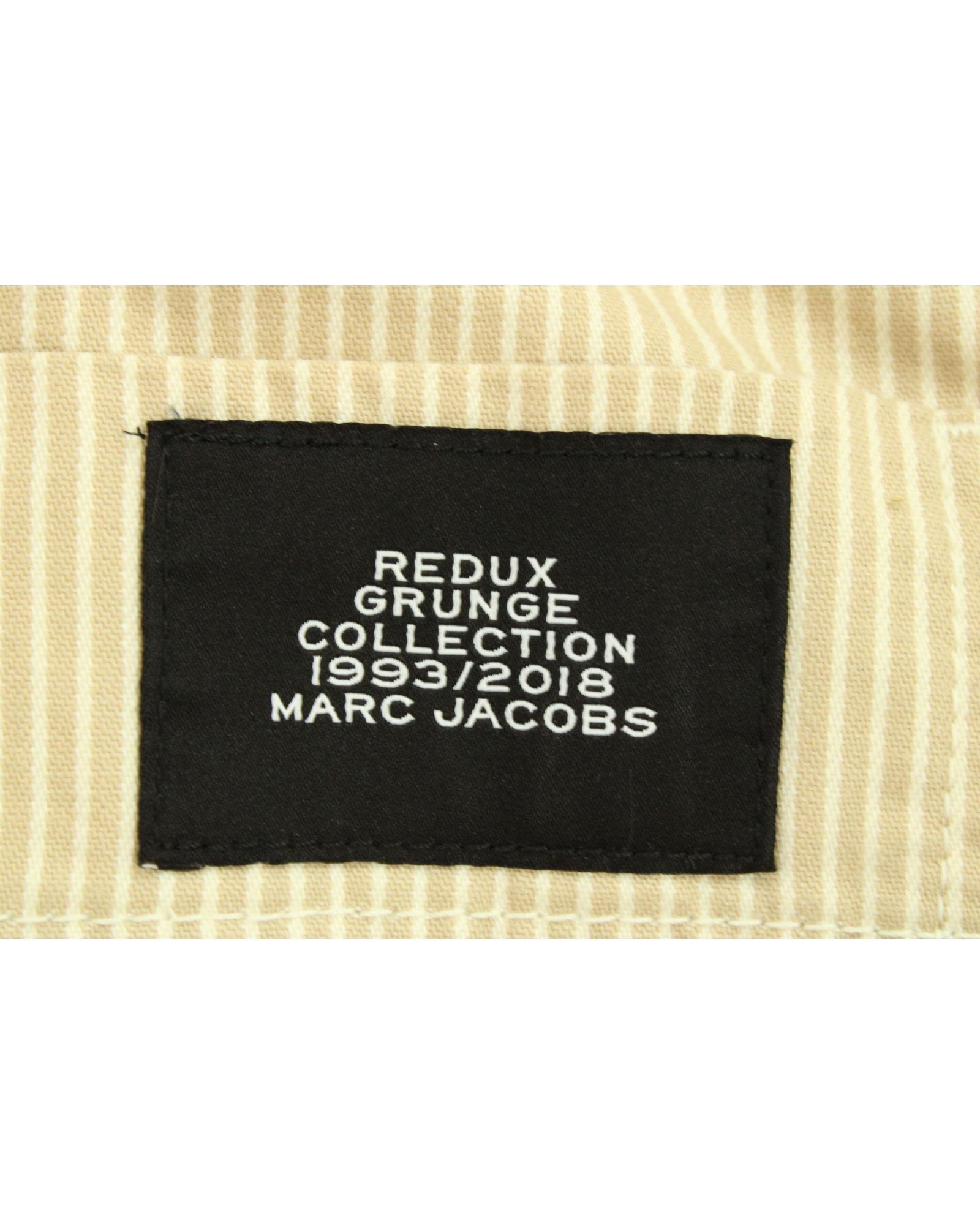 Marc Jacobs Preloved Striped RelaxedFit Cotton Pants Wo - Beige Carrot Pants image 3