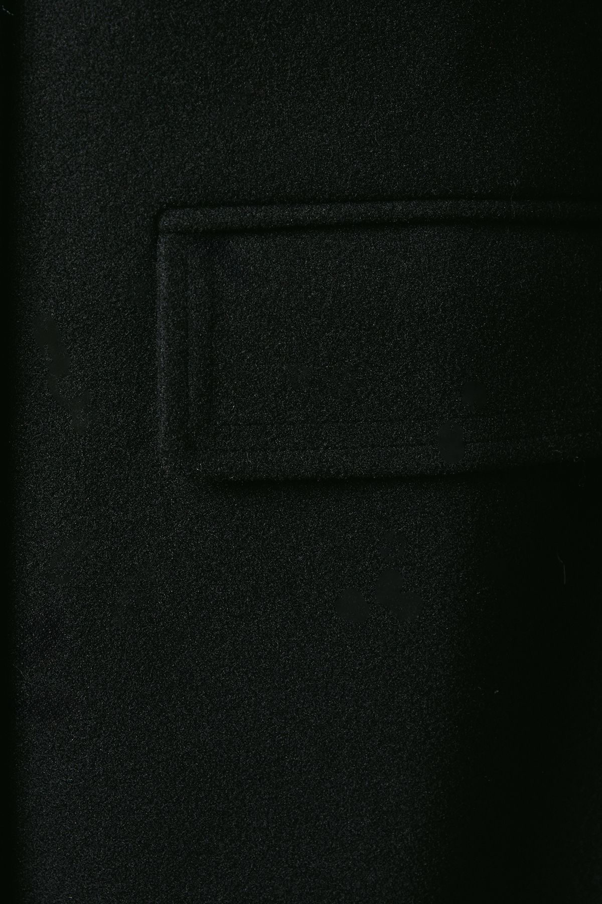 Oasis Faux Wool Button Through Dolly Coat With Faux Fur Black image 5