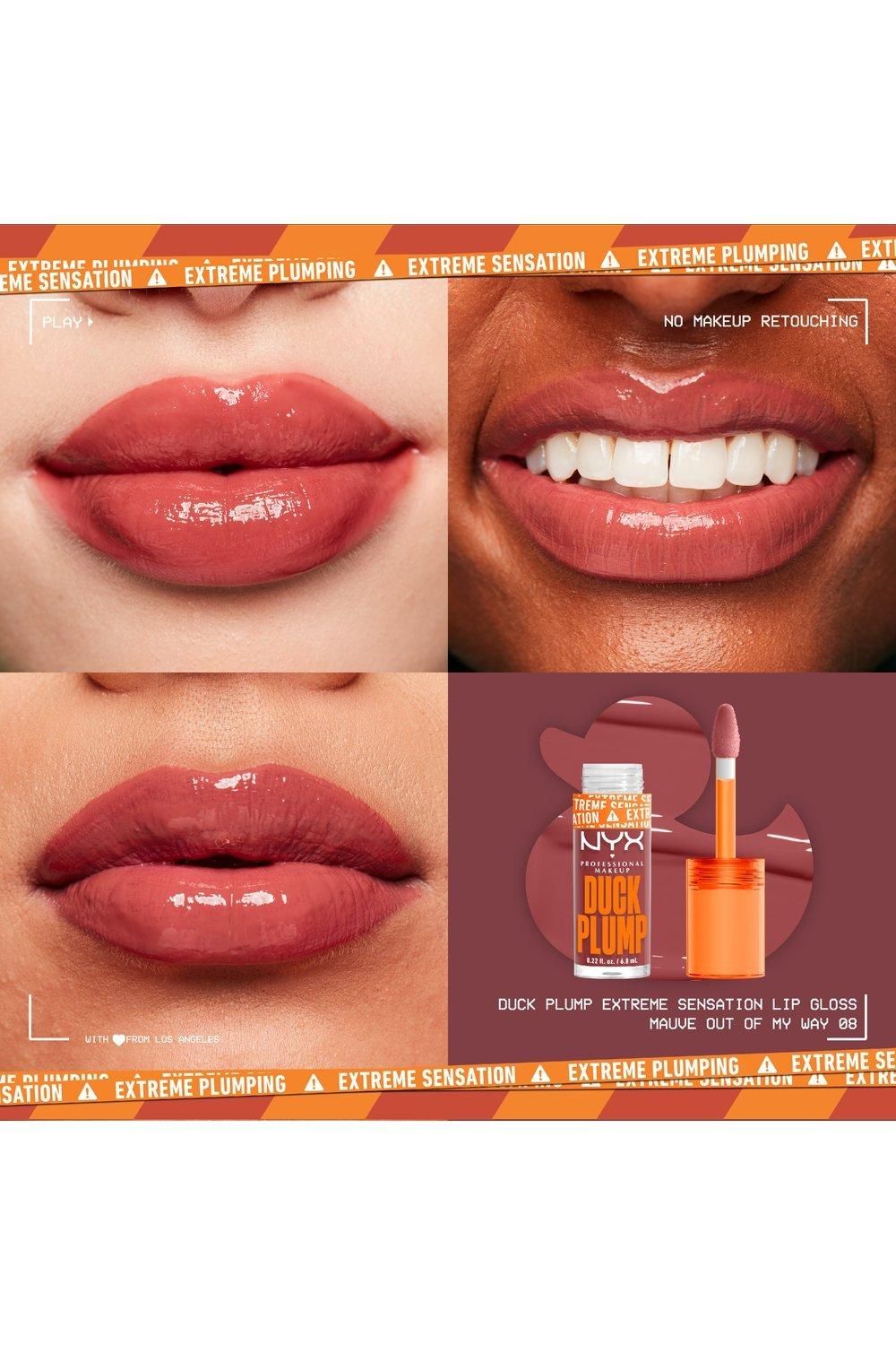 NYX Professional Makeup Duck Plump Lip Plumping Gloss Mauve Out My Way image 5