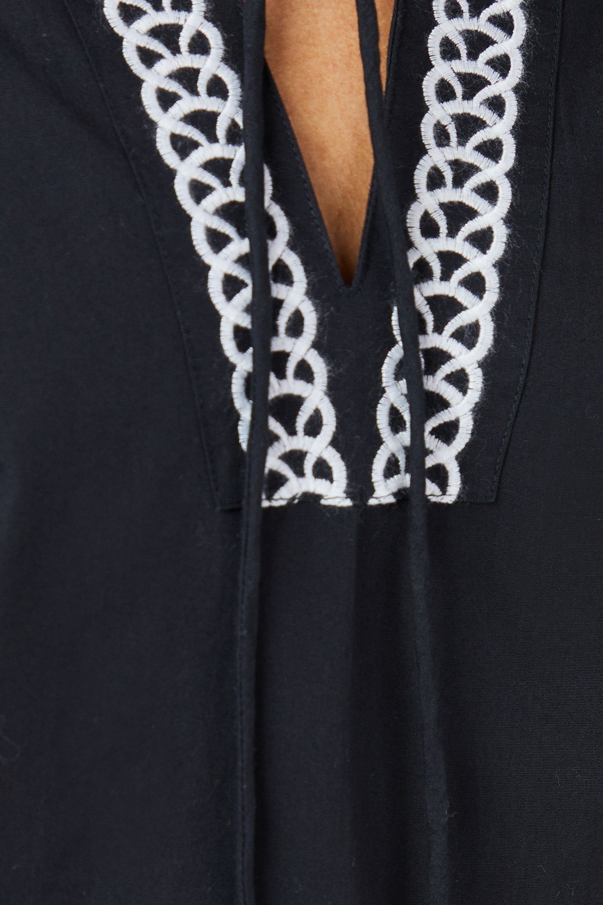 Principles Embroidered Detail Blouse Black image 5