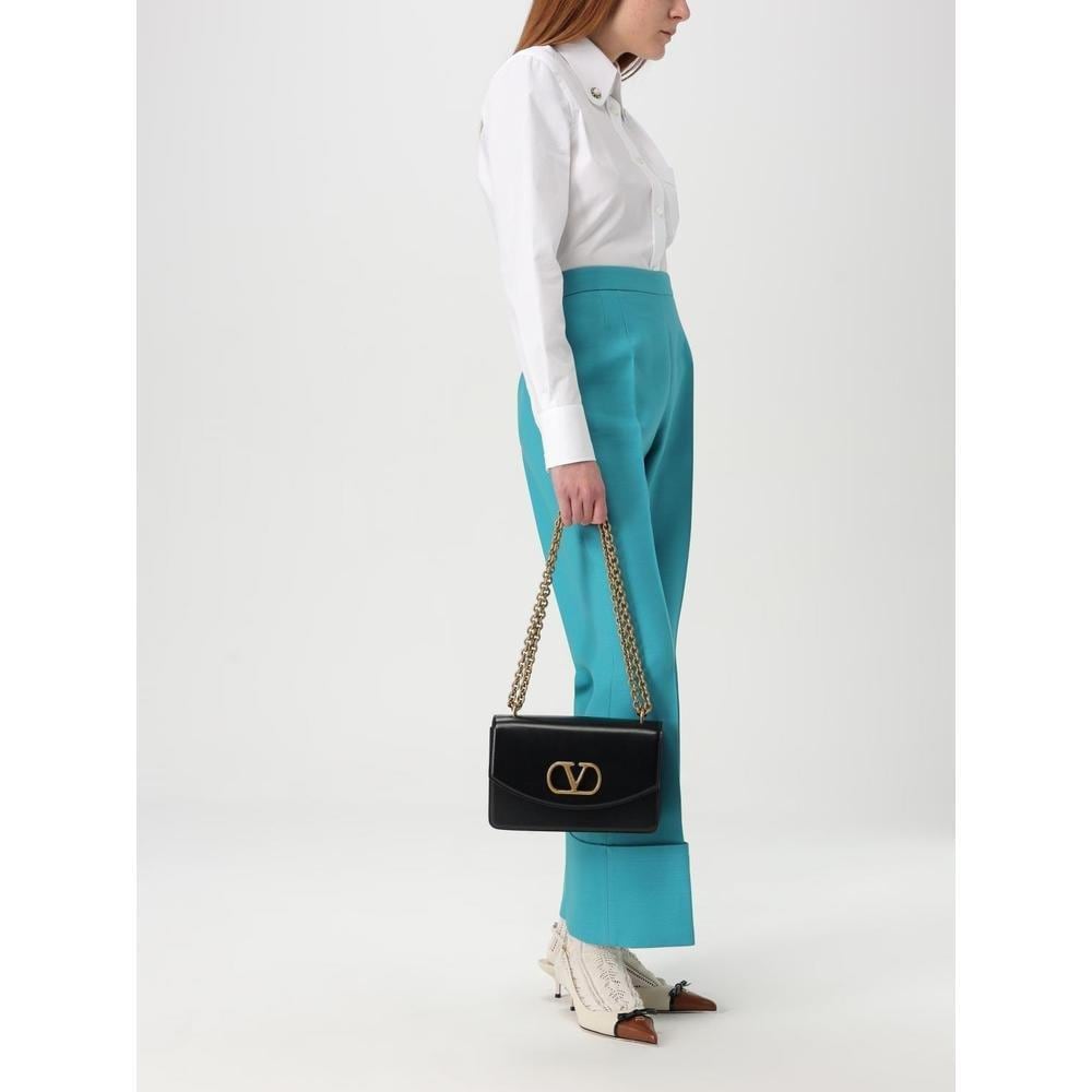 Valentino Tailored Culottes Cuffed Hem Wo - Blue Pants image 2