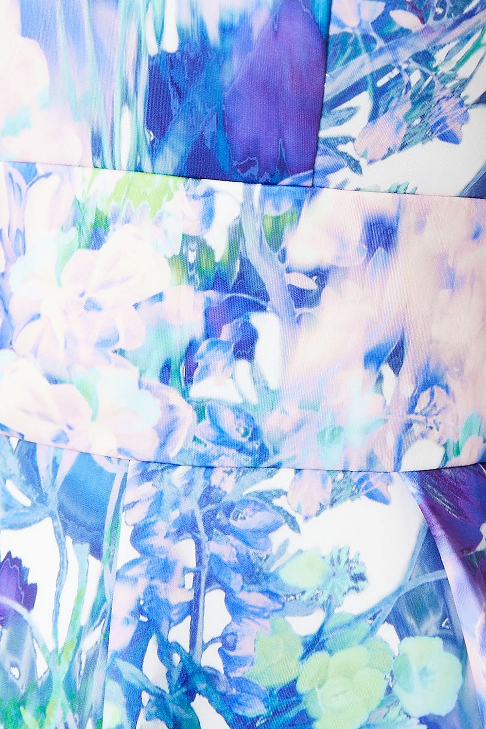 Coast Plus Plunge Neck Full Skirted Midi Dress In Scuba Light Blue image 5