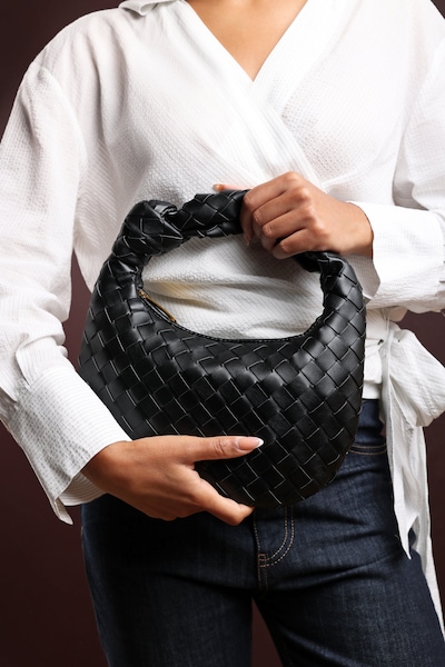 Where's That From 'Aura' Classic Woven Hobo Bag
