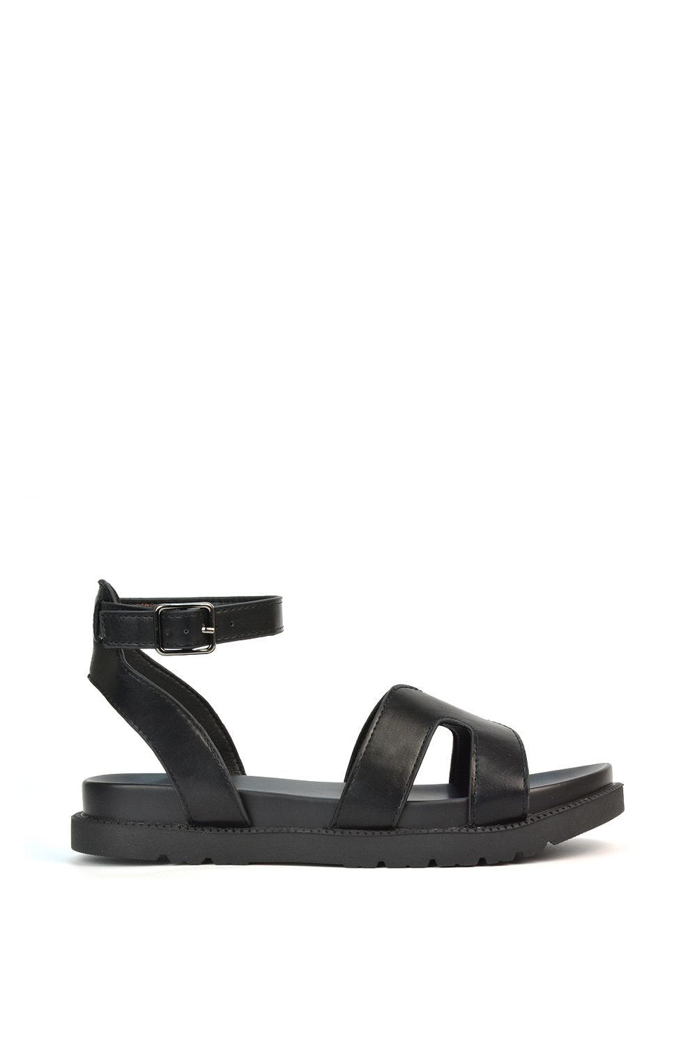 XY London 'Angie' Flat Strappy Flexible Flatform Open Toe Sandals image 1