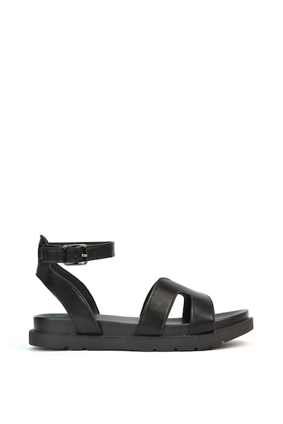 XY London 'Angie' Flat Strappy Flexible Flatform Open Toe Sandals