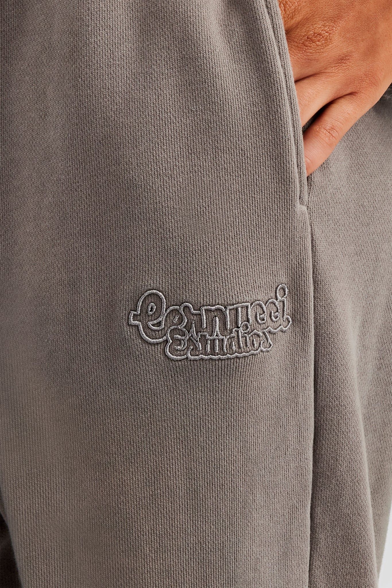 Cernucci Washed Wide Leg Jogger - Grey image 2