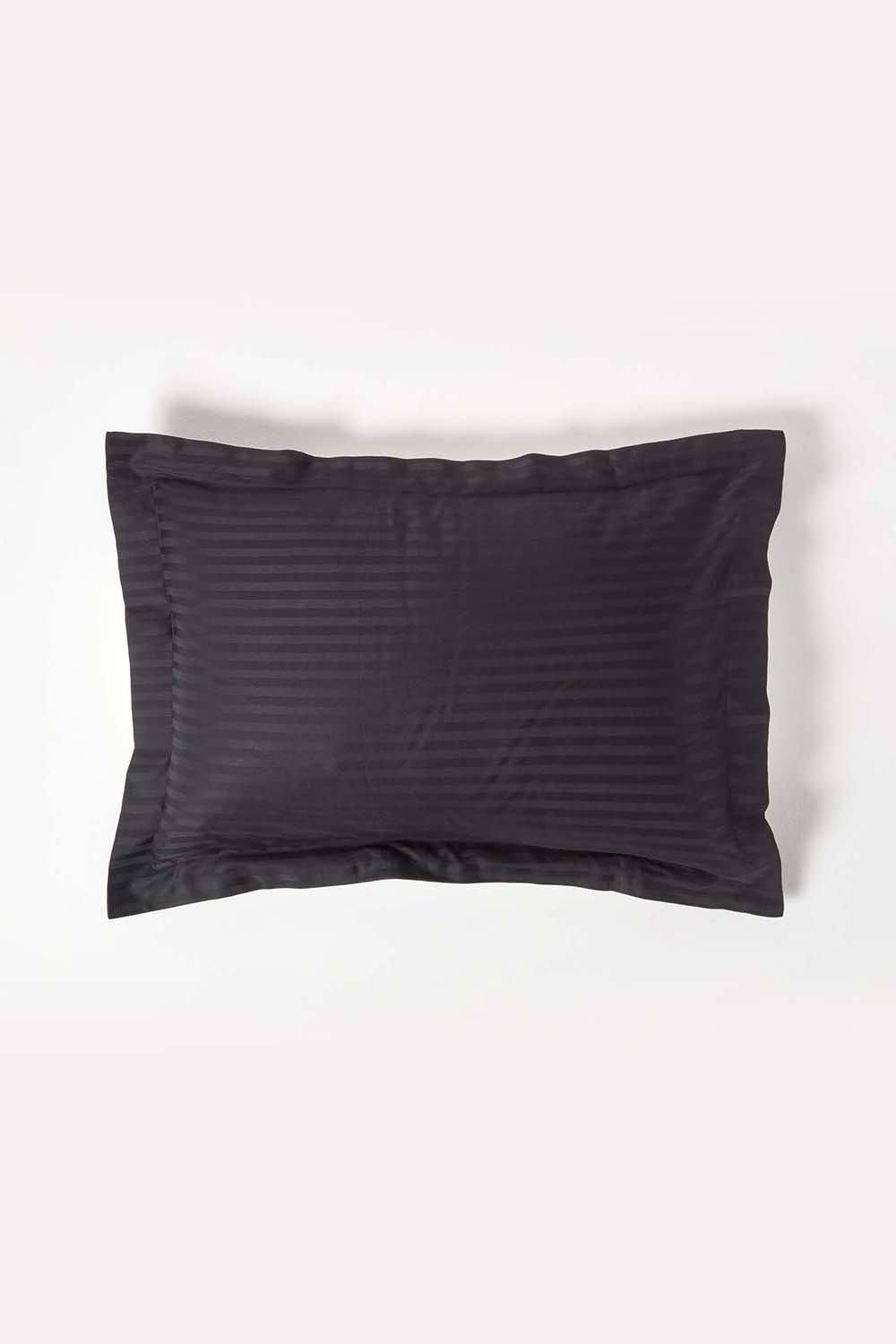Homescapes Egyptian Cotton Satin Stripe Oxford Pillowcase 330 TC image 1