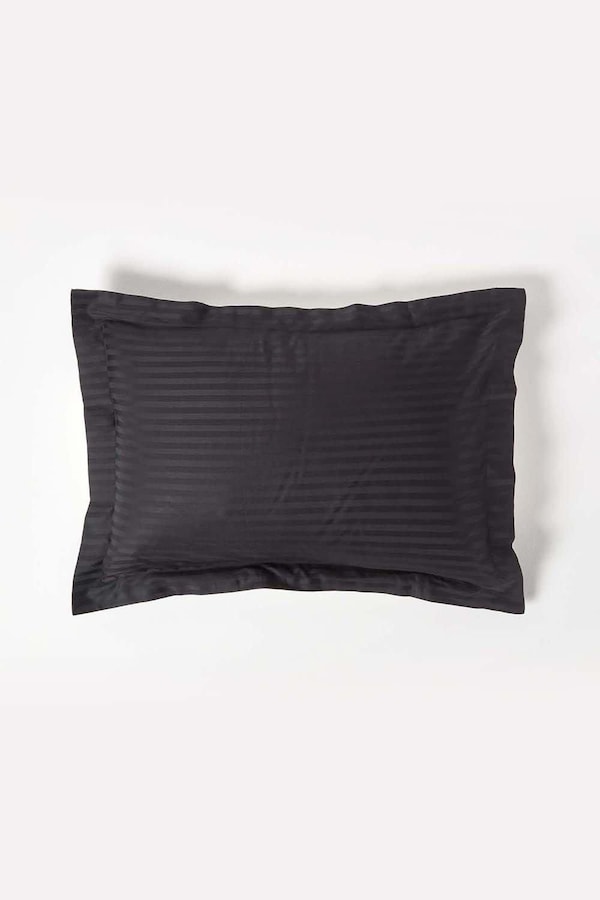 Homescapes Egyptian Cotton Satin Stripe Oxford Pillowcase 330 TC