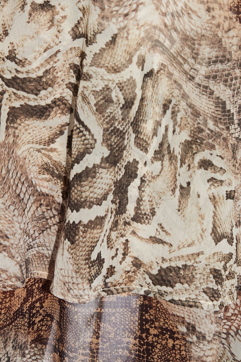 RUNWAY 1.8.1.8 Runway 1.8.1.8 Snake Pleat Bodice Sheer Skirt Maxi Dress Snake image 5