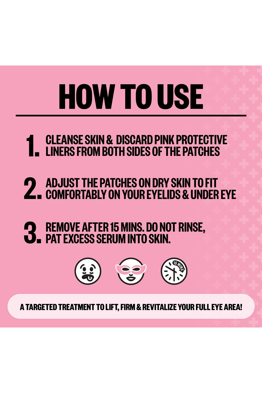 Peace Out Retinol Eye Lift Patches -5 Pairs Multi image 3