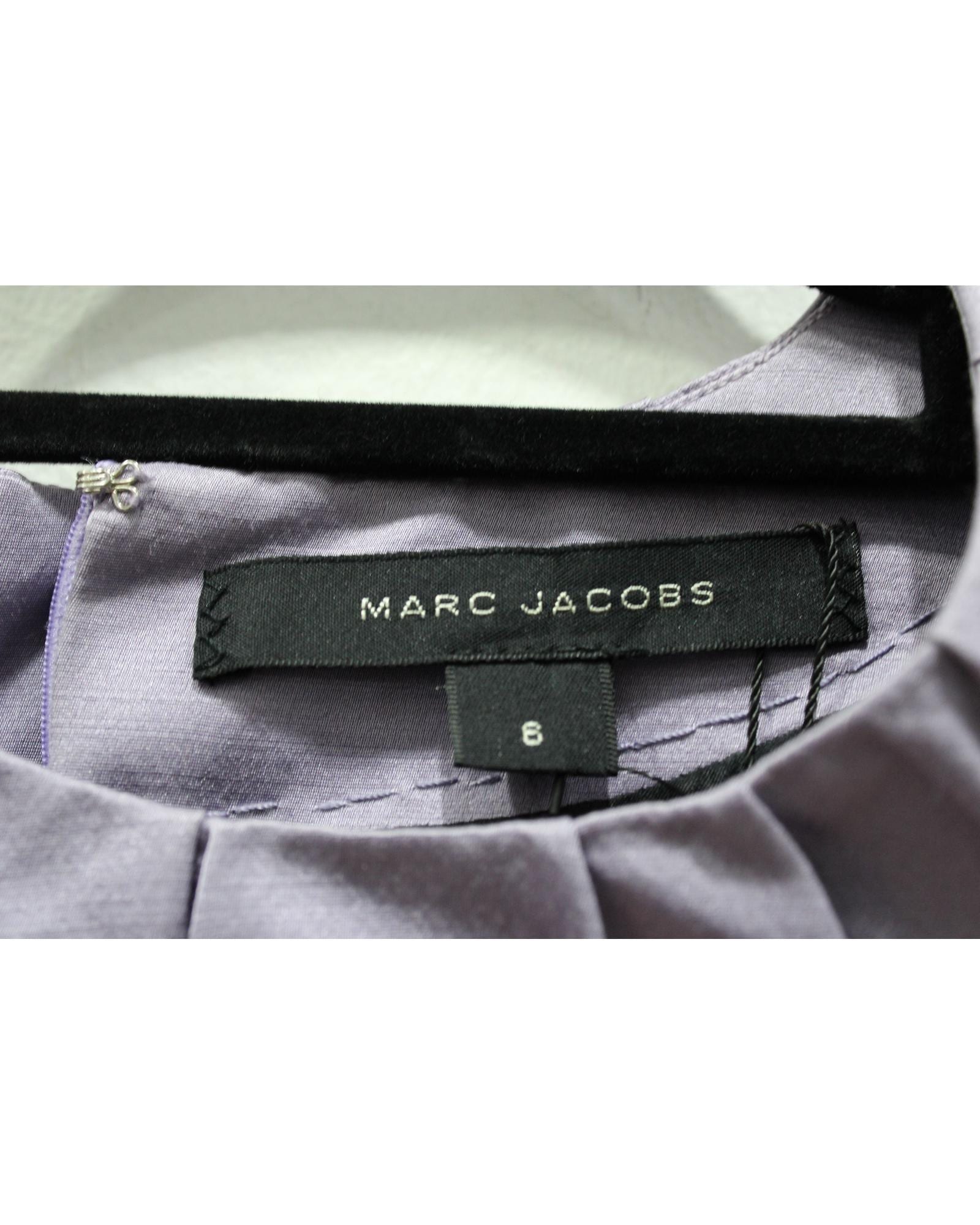 Marc Jacobs Cap Sleeve Aline Dress Wo - Violet | Purple Dresses image 6