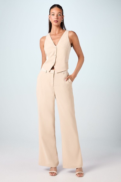 Coast Premium Flare Bridal Trousers Champagne