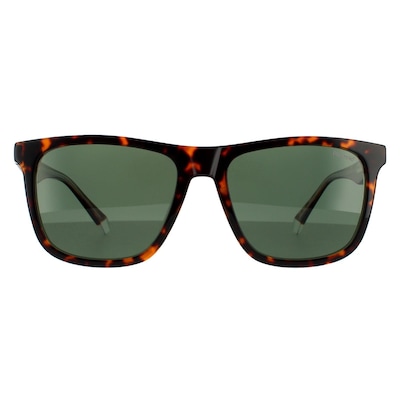 Polaroid Square Havana Green Polarized Sunglasses
