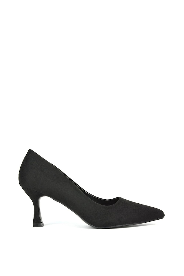 XY London 'Lisa' Slip On Pointed Toe Court Shoe Pumps With Stiletto Mid Heel