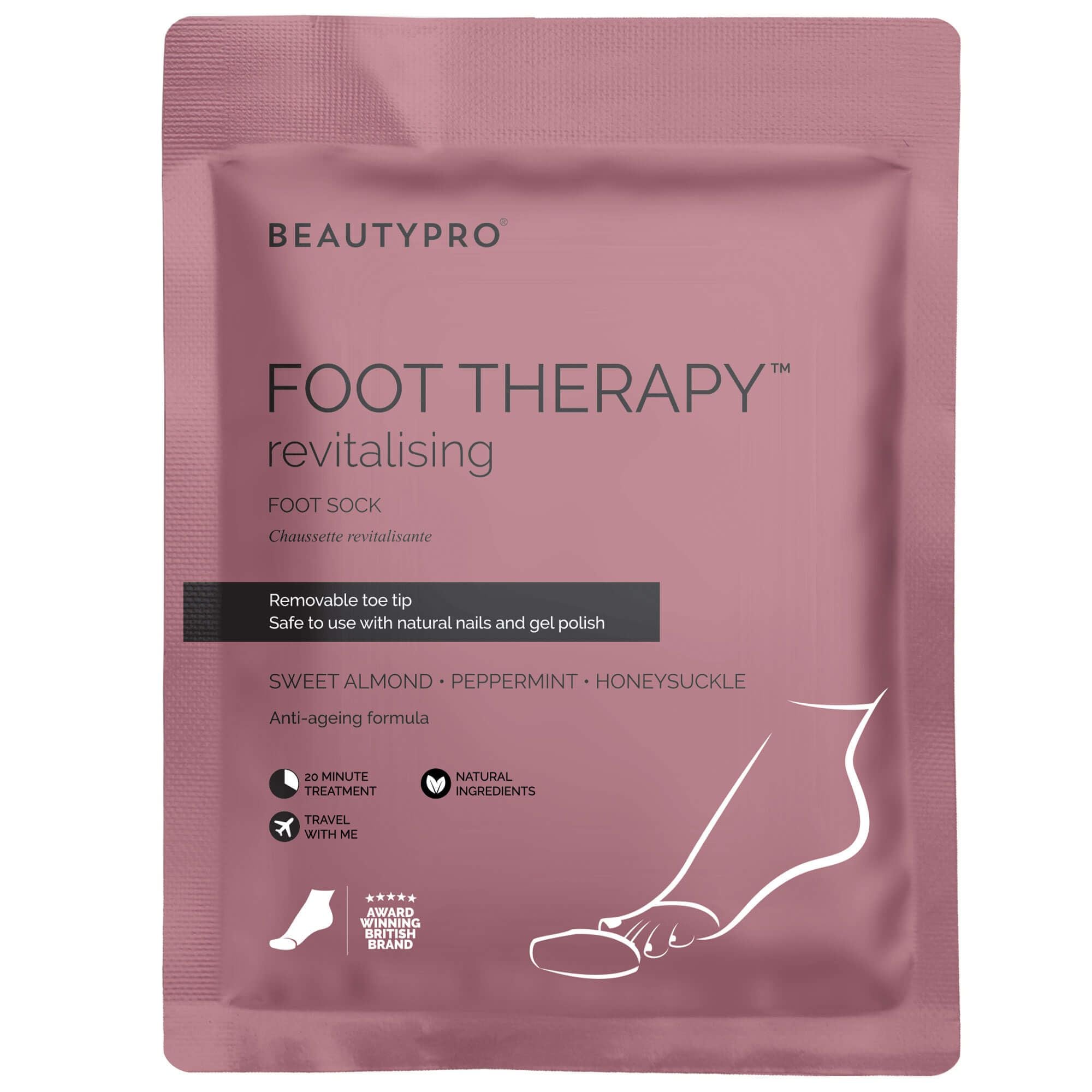 BEAUTYPRO Foot Therapy Collagen Infused Bootie - Pack Of 4 image 2