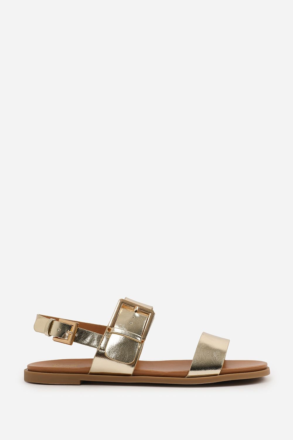 Where's That From 'Uma' Wide Fit Classic Flat Sandals With Strap And Buckle Detail image 2