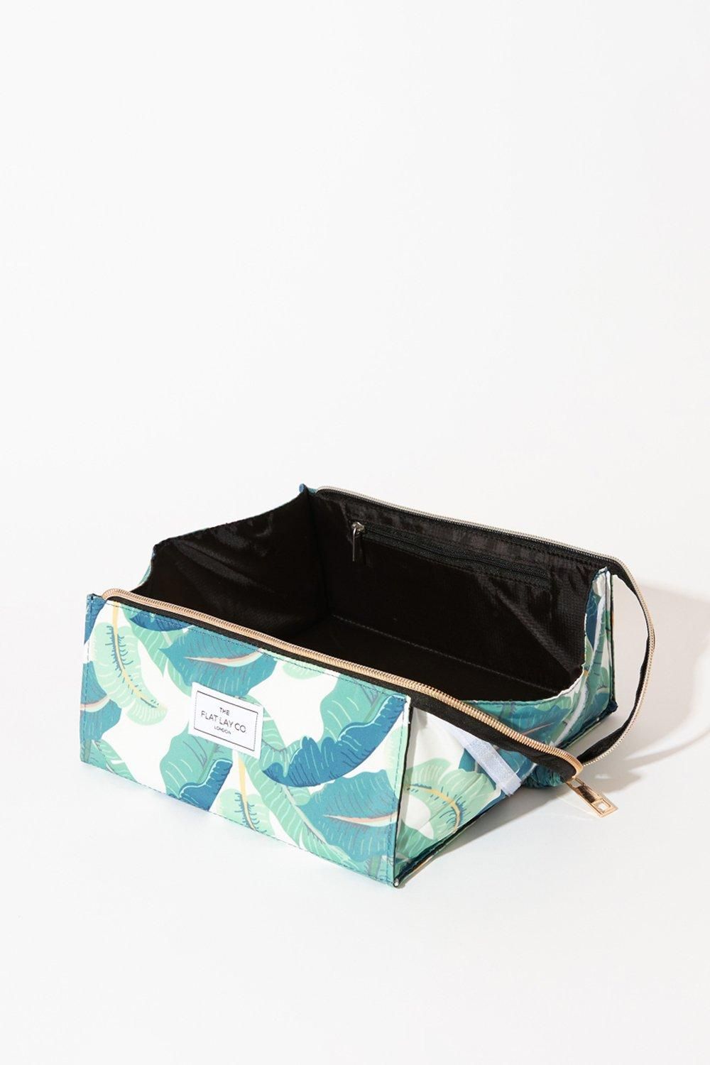 The Flat Lay Co Tropical Open Flat Makeup Box Bag Multi image 3