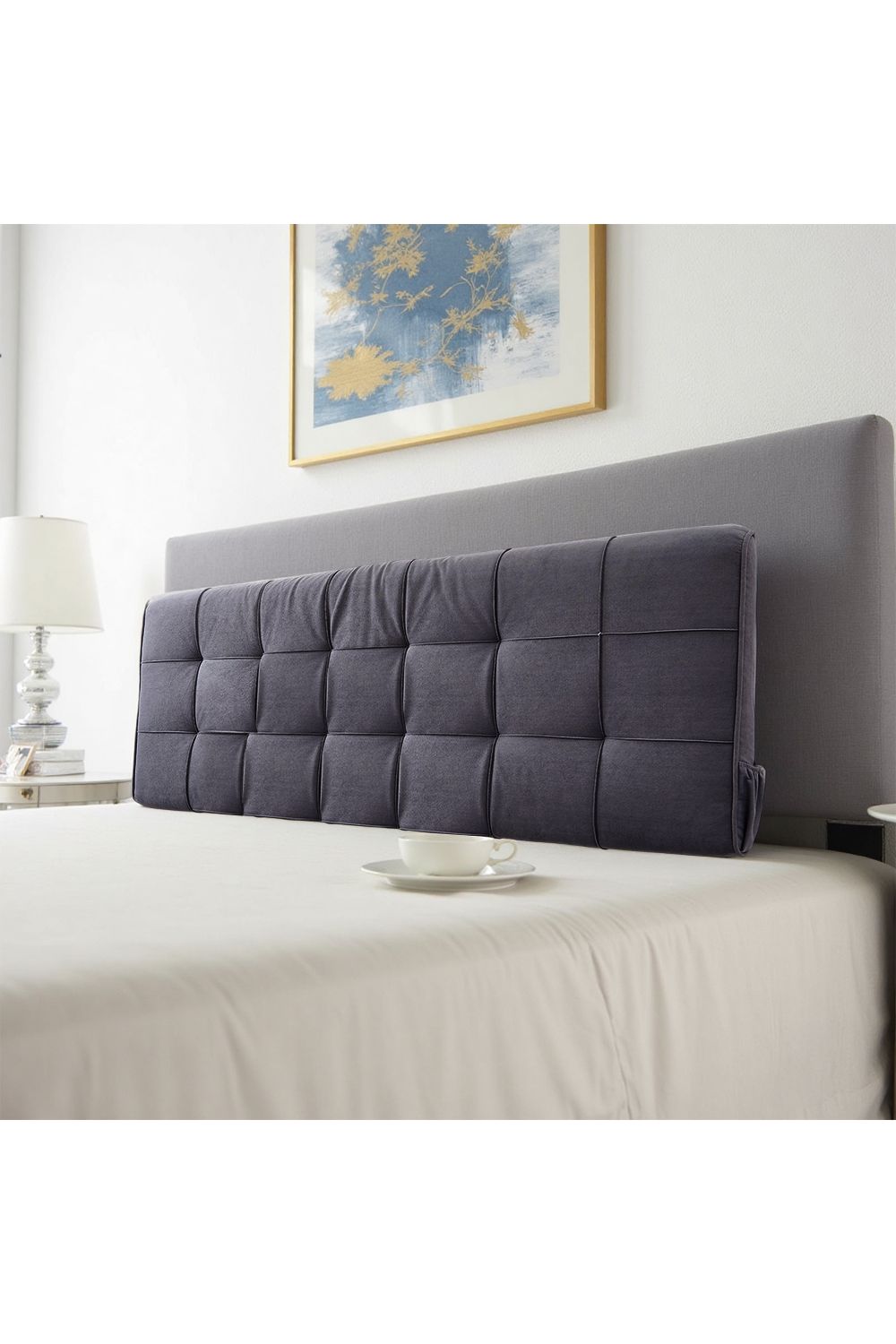 Living and Home Soft Headboard  pillow Cushion with Removable Cover image 2