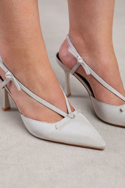 Where's That From 'Vera' Wide Fit High Heel With Pointed Toe And Strap Detail