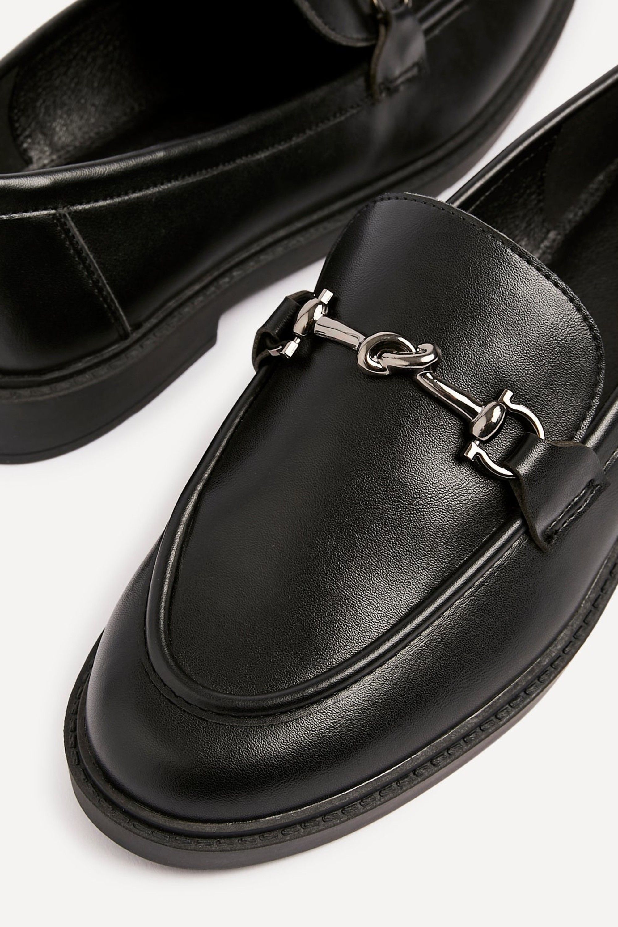 Linzi Elite Black Faux Leather Loafer image 4