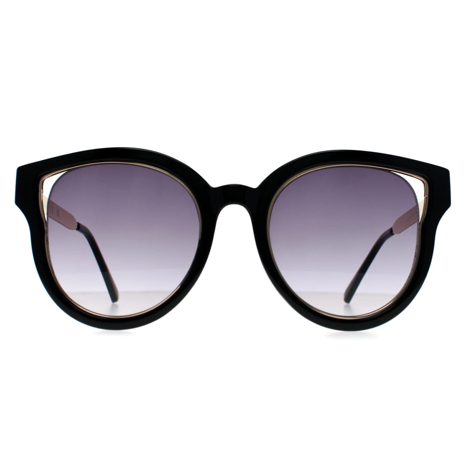 Guess Cat Eye Shiny Black and Gold Smoke Gradient GF0323 image 1