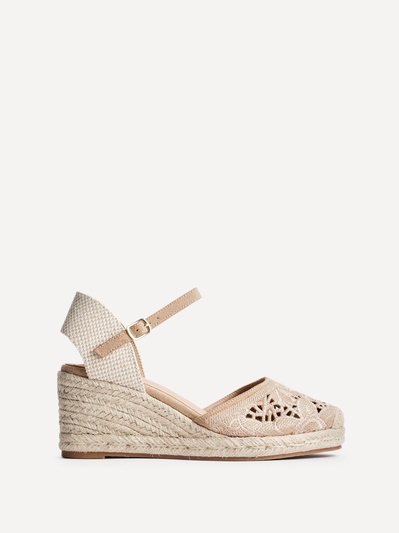 Linzi Kayla Taupe Closed-Toe Wedge image 1
