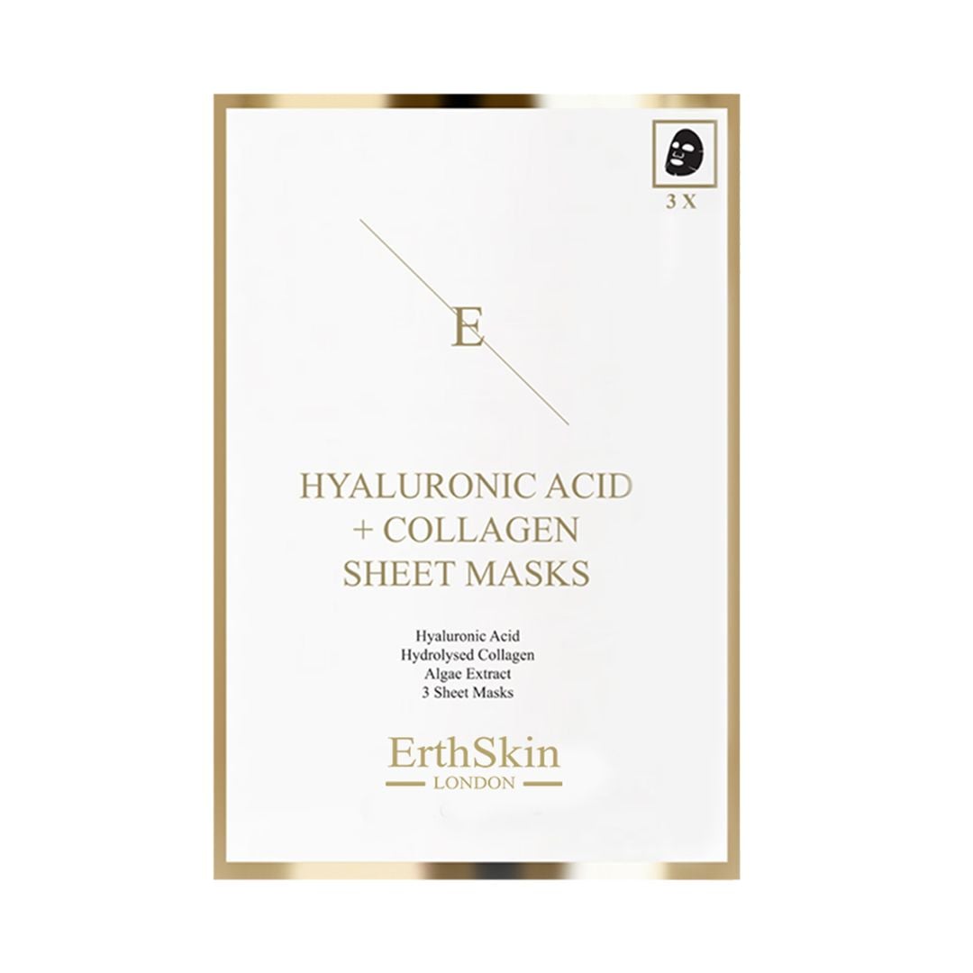 Erth Skin London Hydra Collagen Glow Set: Hyaluronic Sheet Mask, Hyaluronic Eye Cream 30ml & Hyaluronic acid Eye Pads image 2