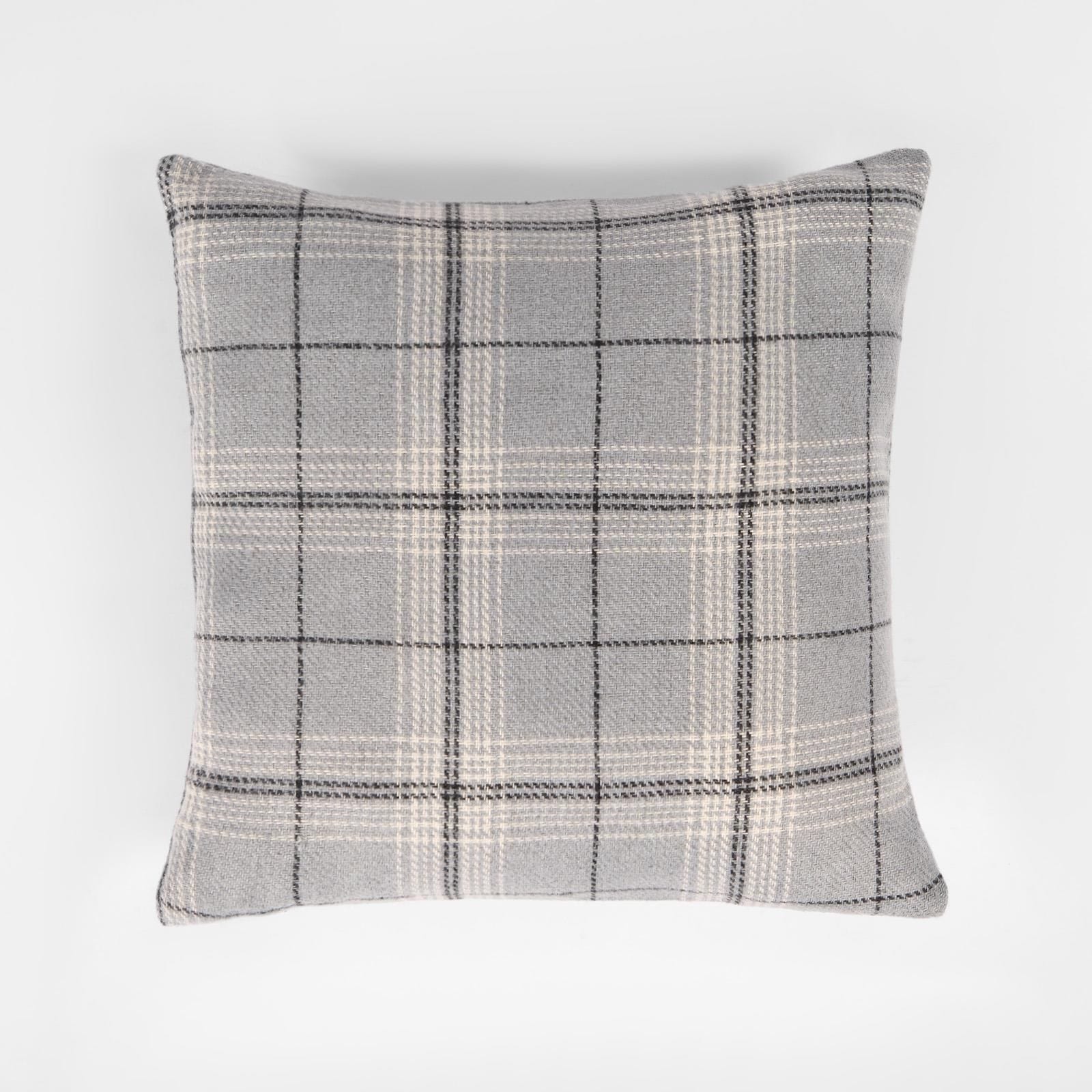 OHS 2 Pack Woven Check Cushion Covers Printed Soft image 2