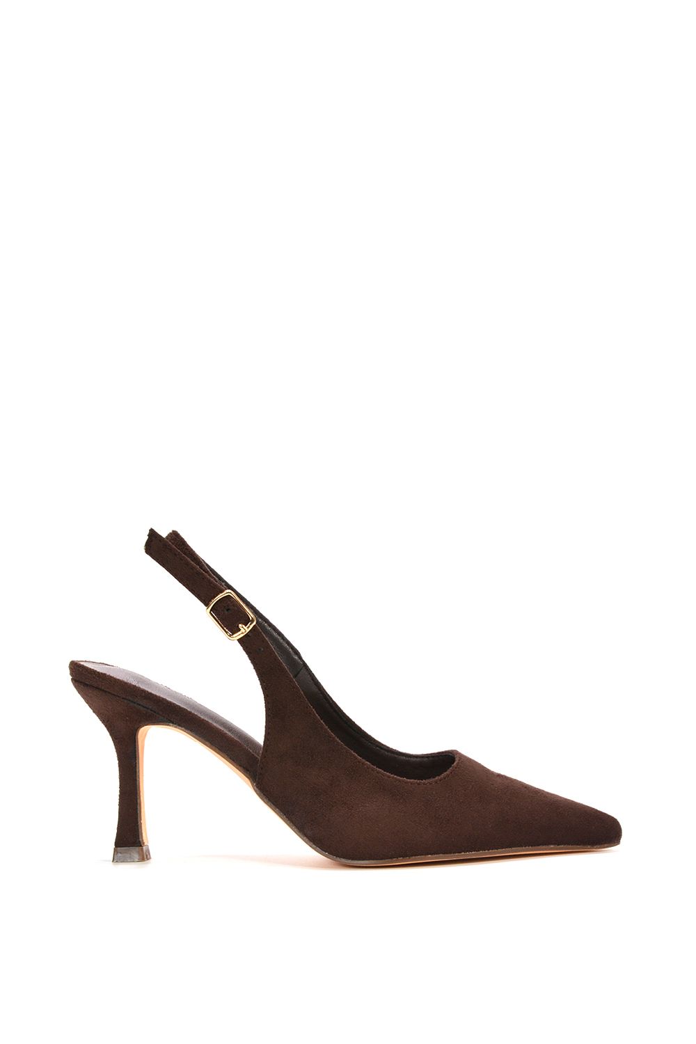 XY London 'Valerie' Stiletto High Heel Closed Toe Slingback Court Shoes