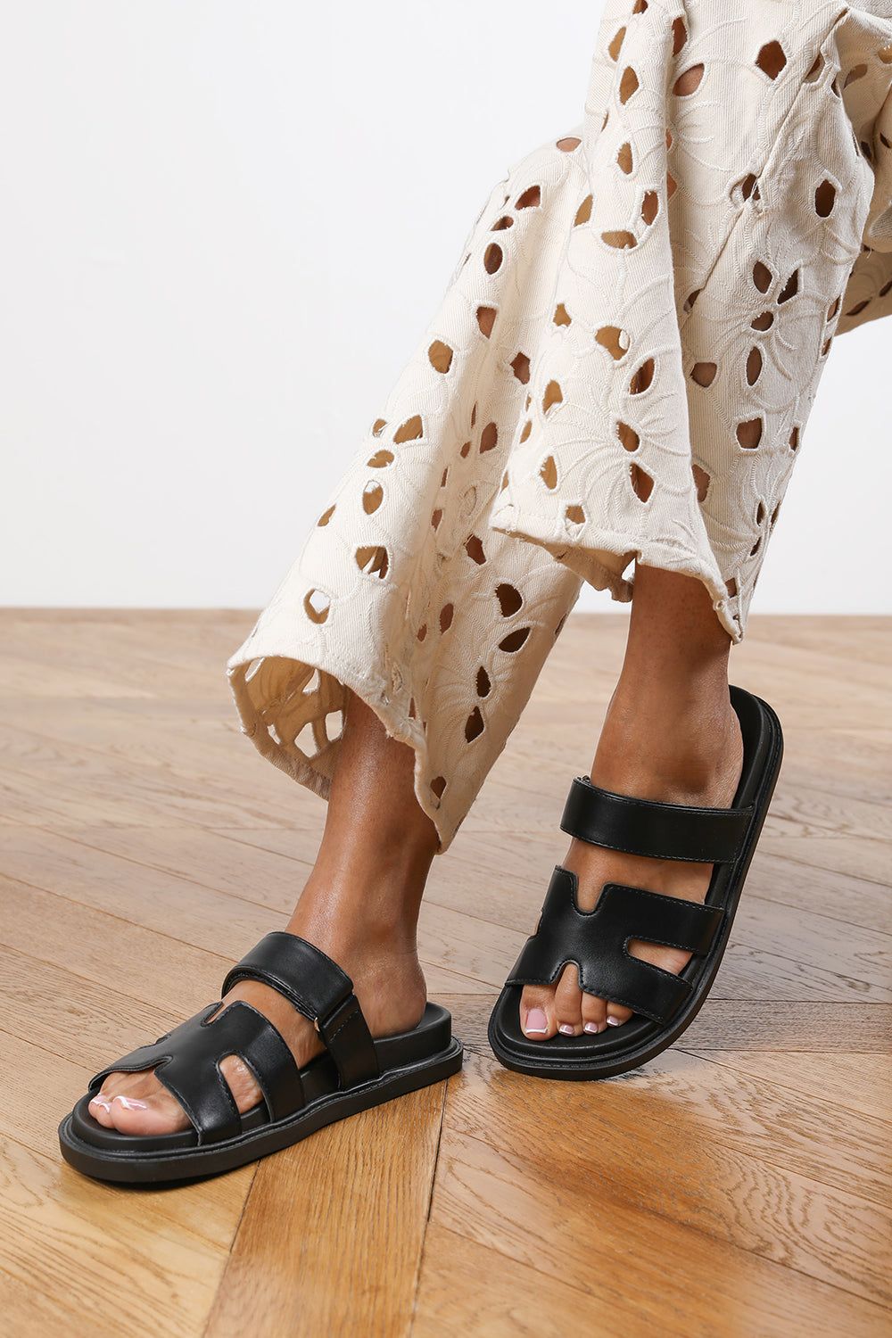 Where's That From 'Alana' Chunky Link Detail Strap Sandal image 1