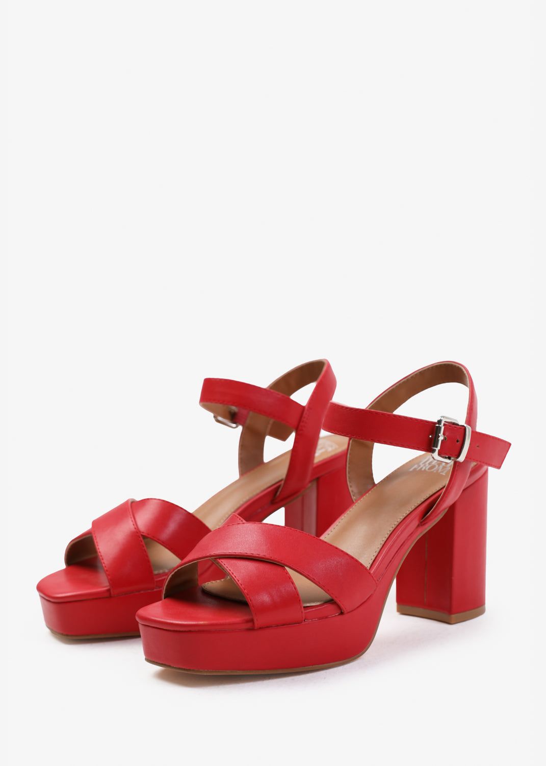 Where's That From 'Marcia' Statement Platform Strappy Block High Heels image 3
