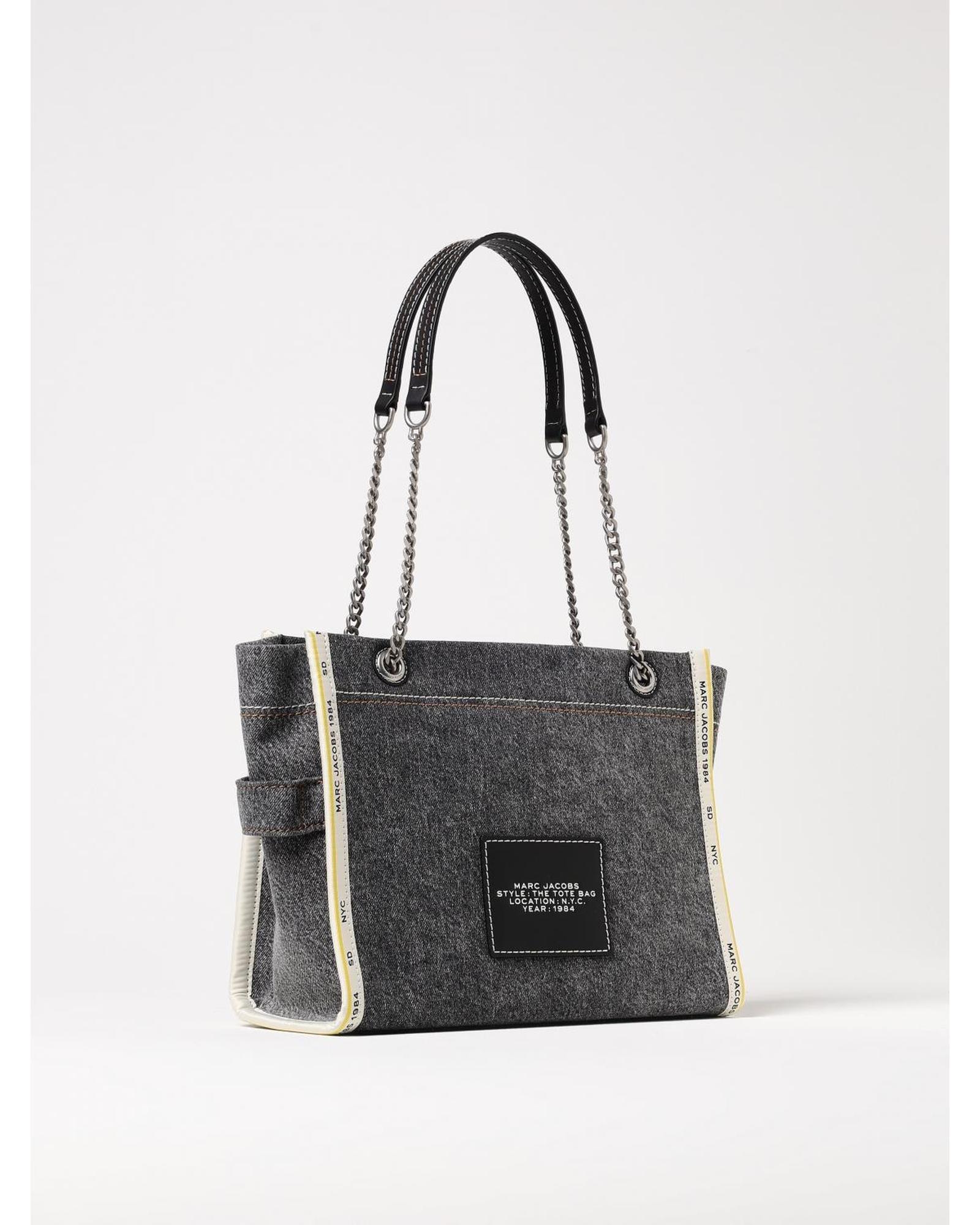 Marc Jacobs The Tote Bag Denim Shoulder Bag Wo - Black image 2