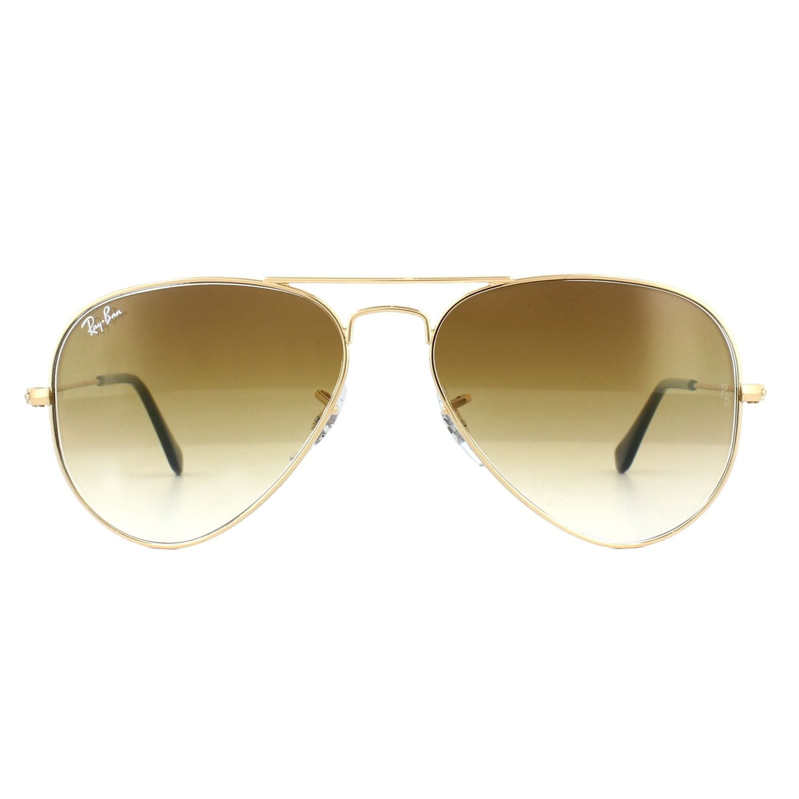 Ray-Ban Aviator Gold Brown Gradient Sunglasses image 1