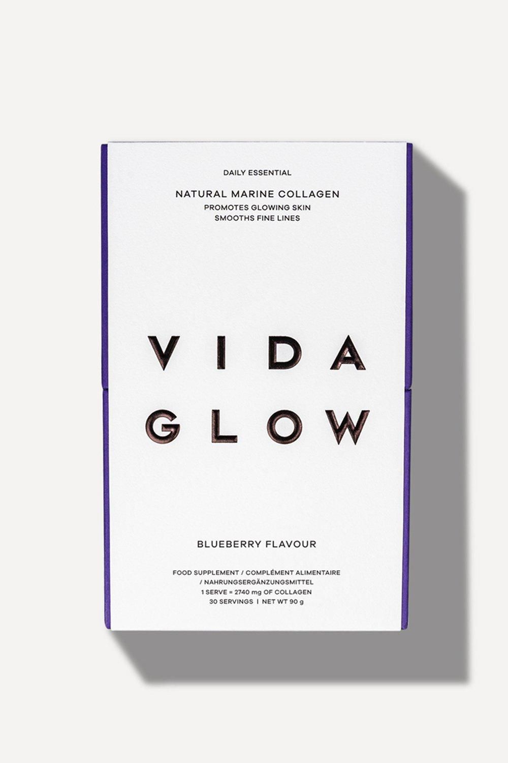 Vida Glow Natural Marine Collagen Sachets Blueberry Multi image 1