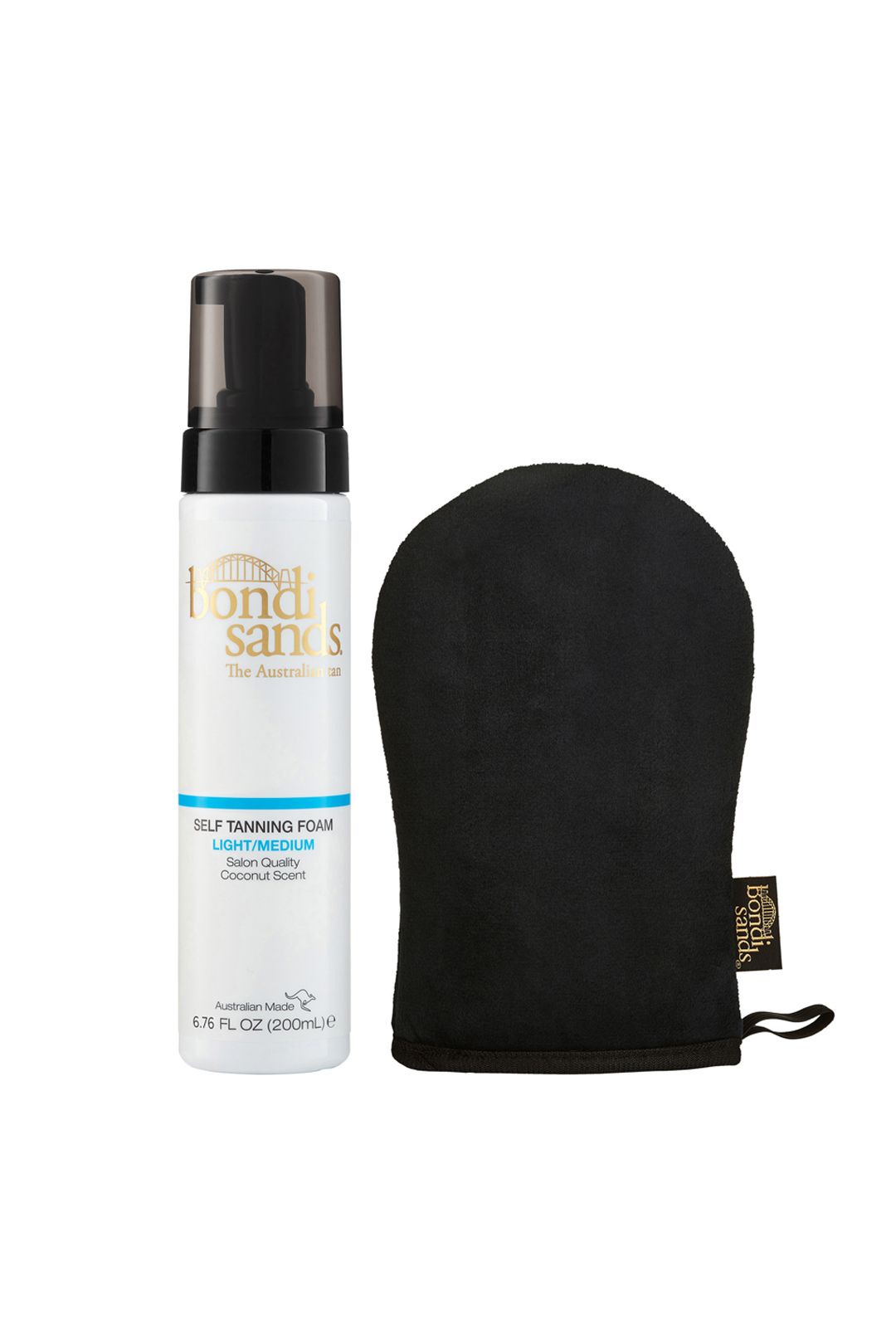 Bondi Sands Self Tanning Foam & Application Mitt Set Light Medium image 1