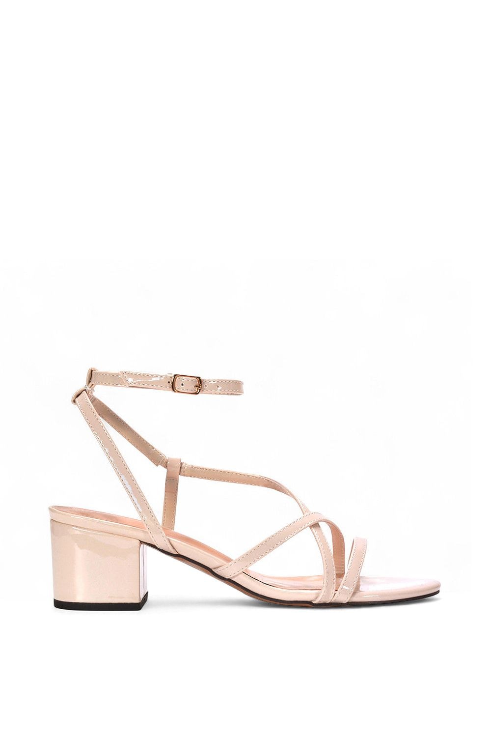 XY London 'Maria' Block Heel Strappy Sandal Shoes image 1