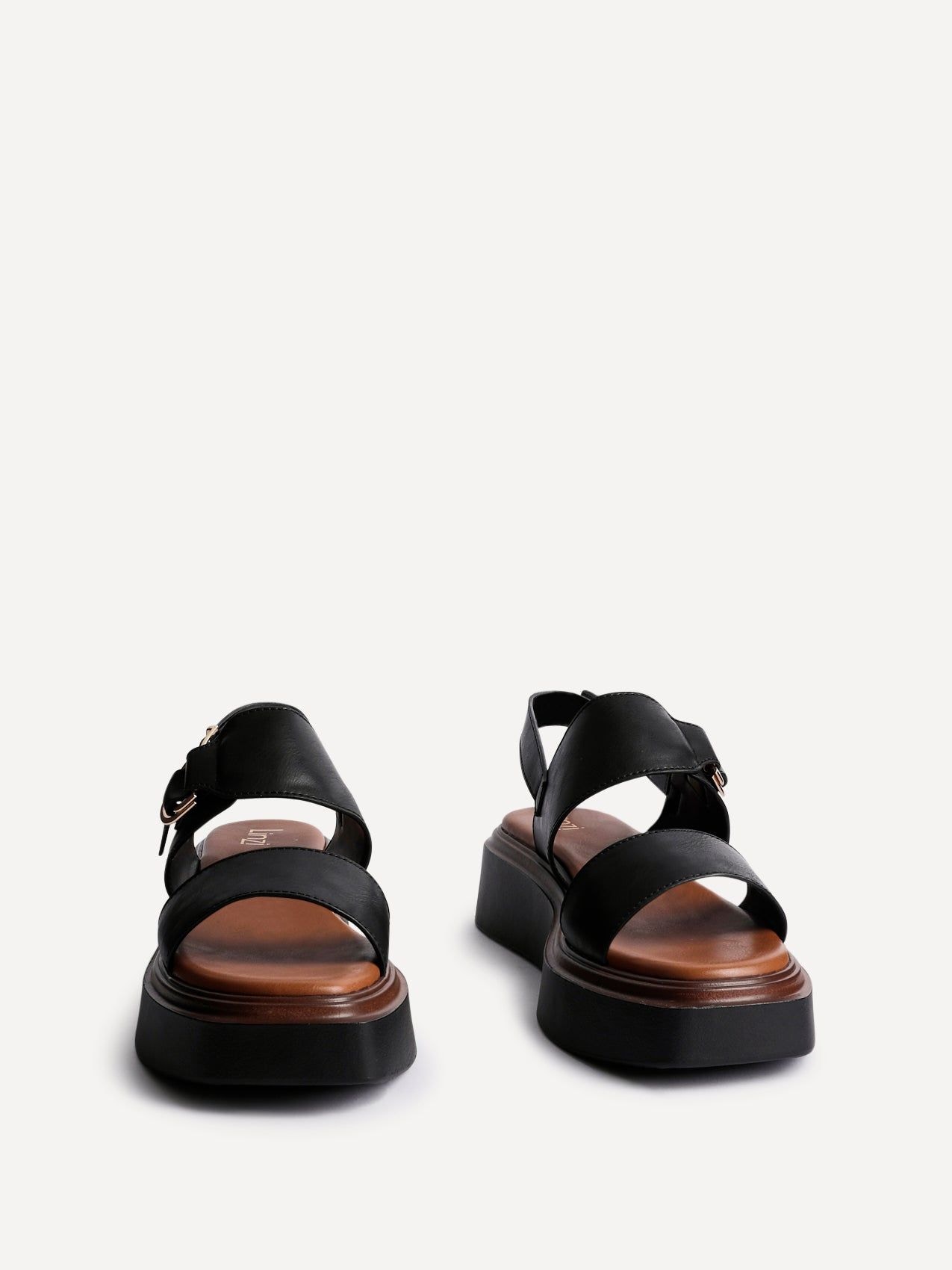 Linzi Rox Black Flatform Sandals image 3