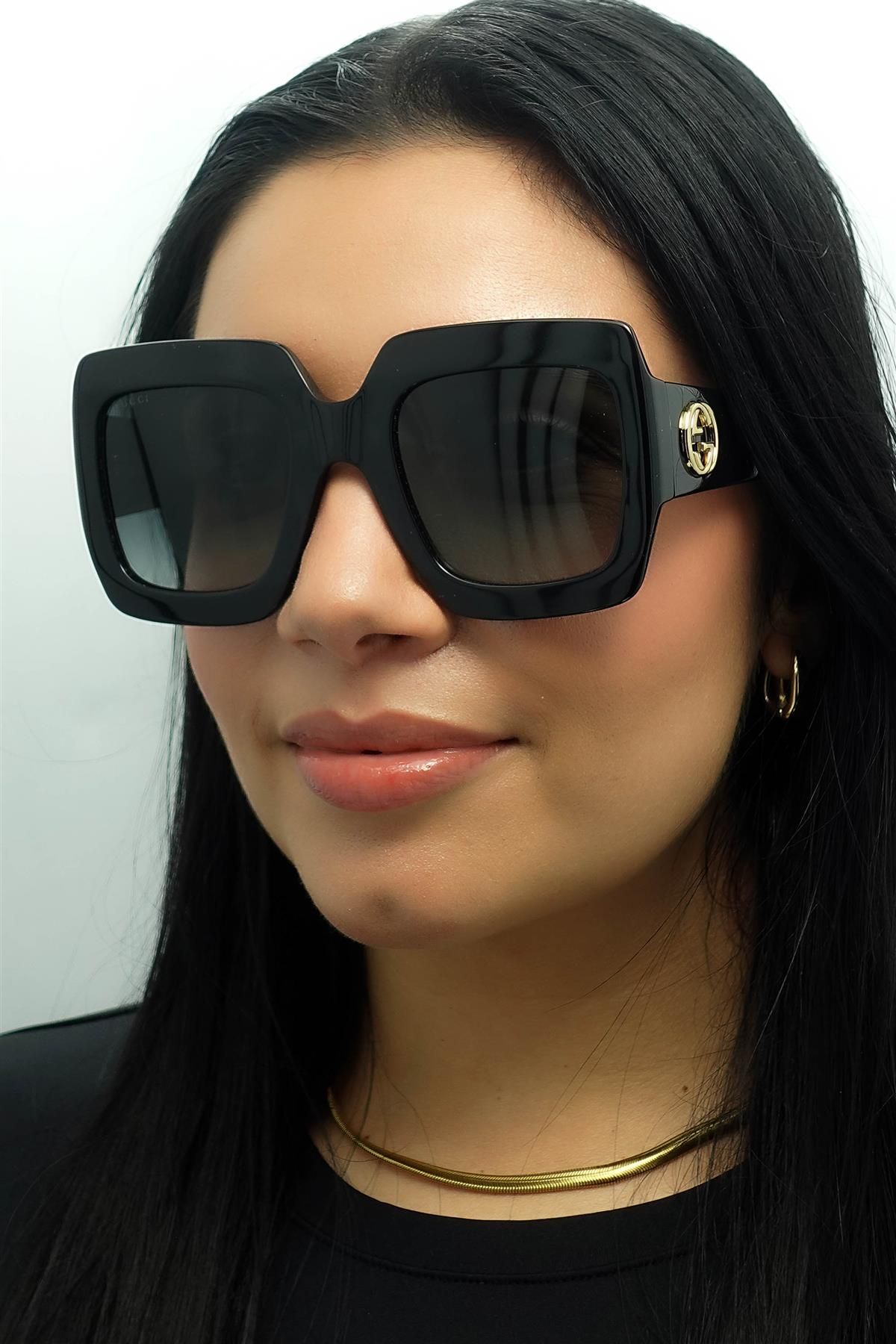 Gucci Square Black Grey GG0053SN image 5