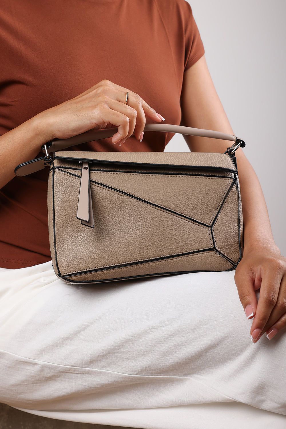Where's That From 'Abrazo' Geometric Top Handle Bag image 1